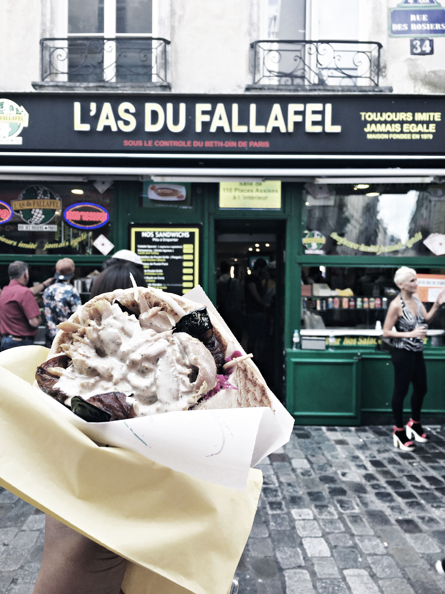可能是巴黎最好吃的沙威碼  L’as Du&nbsp;Fallafel